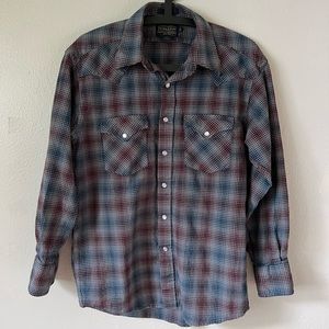 Pendleton Canyon Wool Snap Button Down Shirt - M M